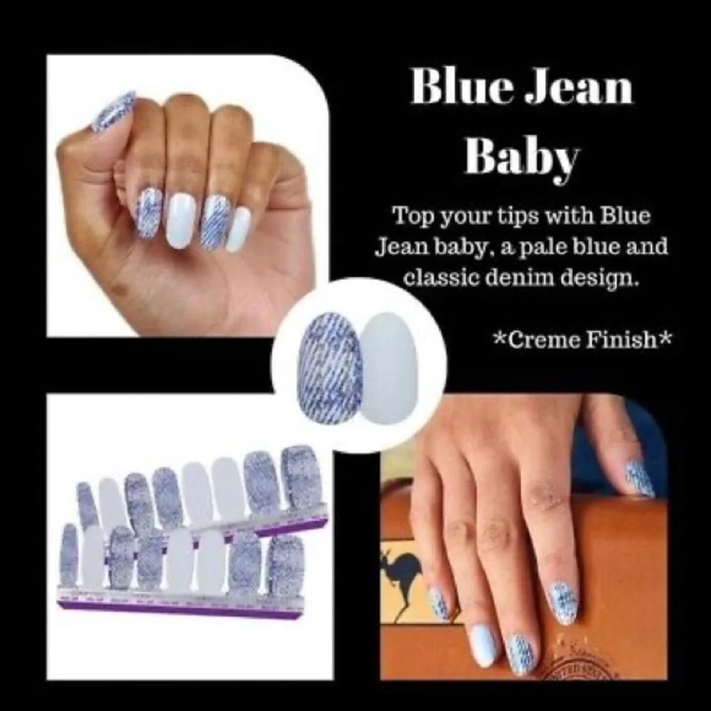 Color Street Blue Jean Baby Nail Strips